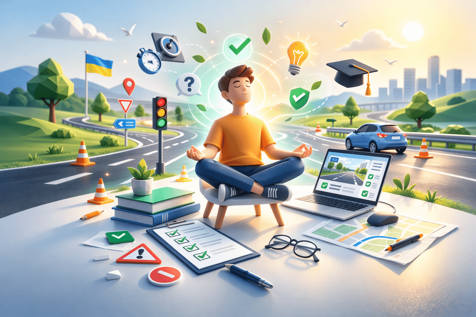 Психологія іспиту: як не розгубитися під час тесту ПДР